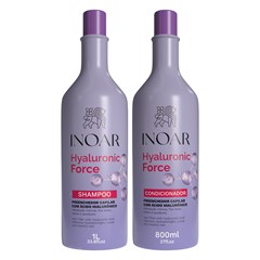 SHAMPOO 1L + CONDICIONADOR 800ML INOAR HYALURONIC