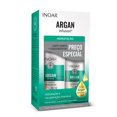 SHAMPOO 500ML + CONDICIONADOR 250ML INOAR ARGAN INFUSION HIDRATANTE