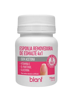 REMOVEDOR ESMALTE BLANT ESPONJA 4X1 75ML