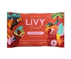 SABONETE LIVY BRASIL RAZZO GLICERINADO CASTANHA NUTRI 80G